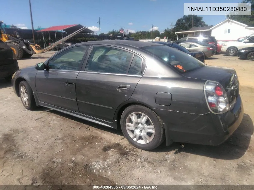 2005 Nissan Altima 2.5 S VIN: 1N4AL11D35C280480 Lot: 40284935