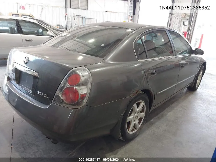 2005 Nissan Altima 2.5 S VIN: 1N4AL11D75C335352 Lot: 40287467