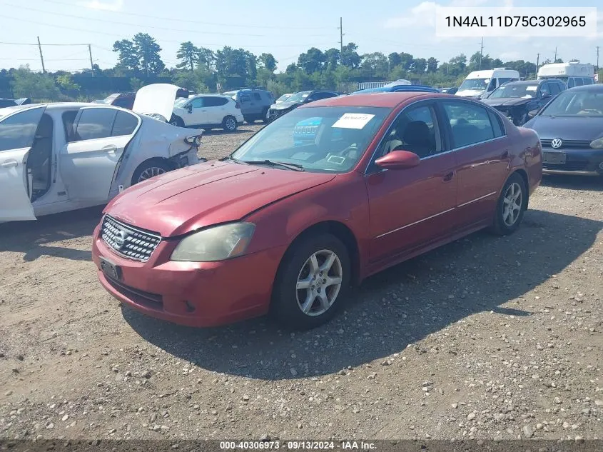 2005 Nissan Altima 2.5 S VIN: 1N4AL11D75C302965 Lot: 40306973