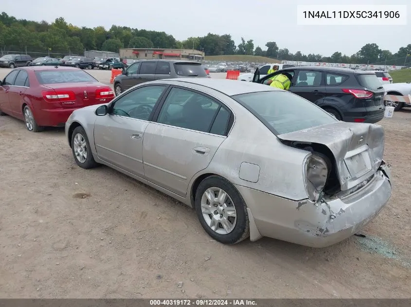 2005 Nissan Altima 2.5 S VIN: 1N4AL11DX5C341906 Lot: 40319172