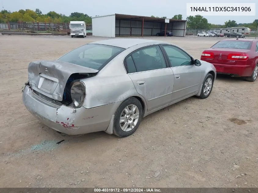 2005 Nissan Altima 2.5 S VIN: 1N4AL11DX5C341906 Lot: 40319172