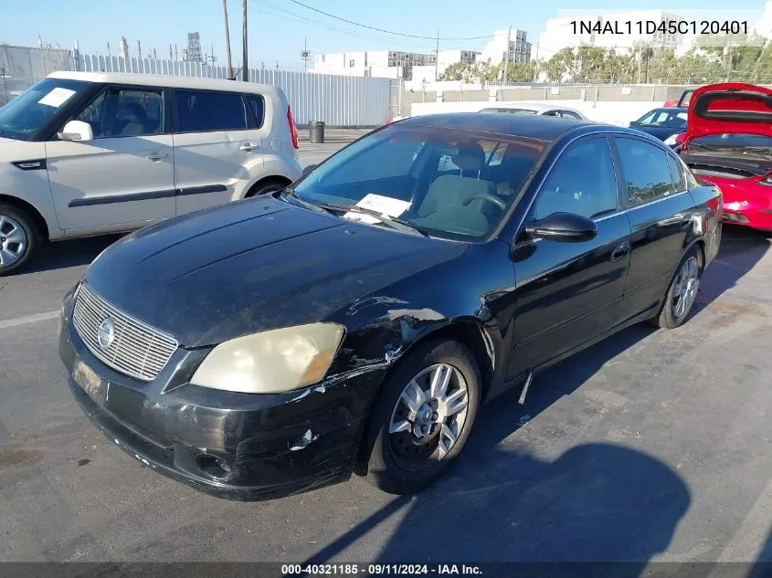 2005 Nissan Altima 2.5 S VIN: 1N4AL11D45C120401 Lot: 40321185