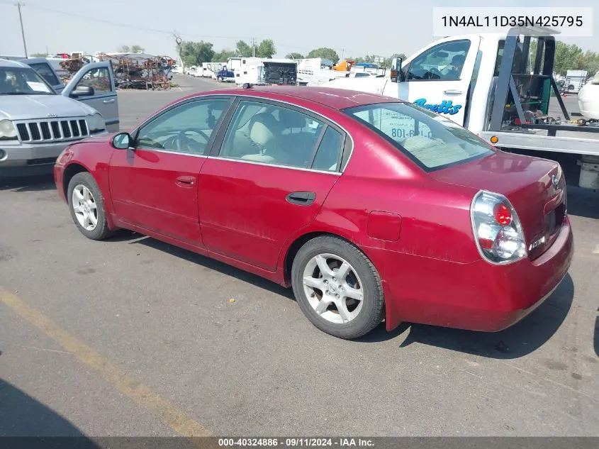 2005 Nissan Altima 2.5 S VIN: 1N4AL11D35N425795 Lot: 40324886