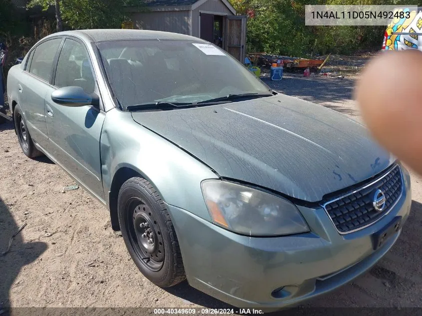 2005 Nissan Altima 2.5 S VIN: 1N4AL11D05N492483 Lot: 40349609