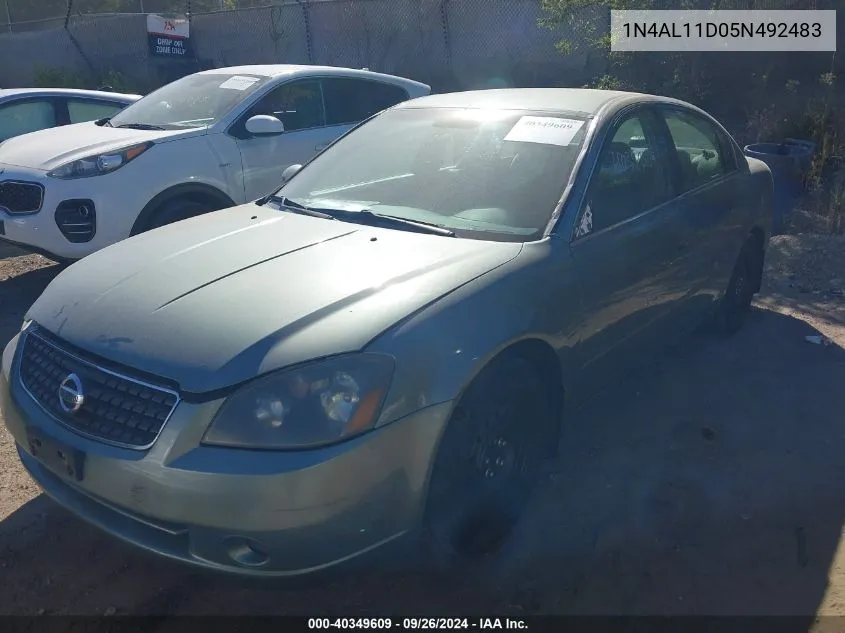 2005 Nissan Altima 2.5 S VIN: 1N4AL11D05N492483 Lot: 40349609