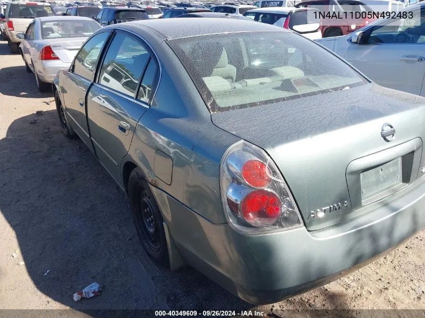 2005 Nissan Altima 2.5 S VIN: 1N4AL11D05N492483 Lot: 40349609