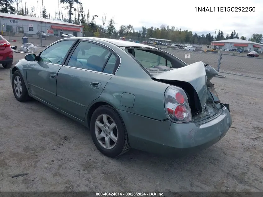 2005 Nissan Altima 2.5 S VIN: 1N4AL11E15C292250 Lot: 40424614