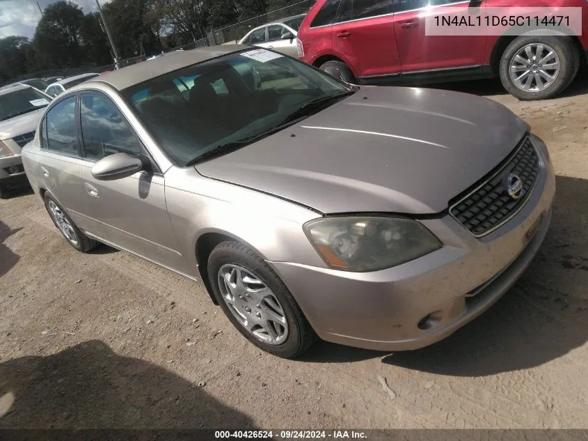 2005 Nissan Altima 2.5 S VIN: 1N4AL11D65C114471 Lot: 40426524