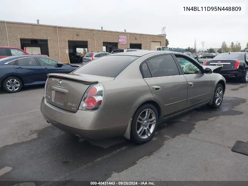 2005 Nissan Altima 3.5 Se VIN: 1N4BL11D95N448809 Lot: 40431443