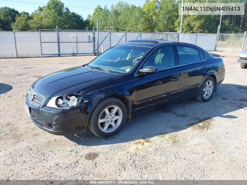 2005 Nissan Altima 2.5 S VIN: 1N4AL11D65N405413 Lot: 40436611