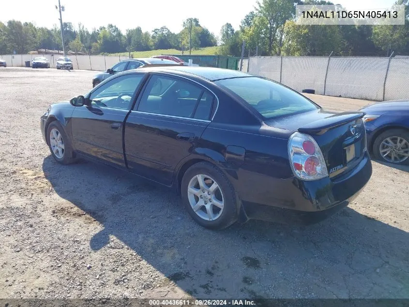 2005 Nissan Altima 2.5 S VIN: 1N4AL11D65N405413 Lot: 40436611