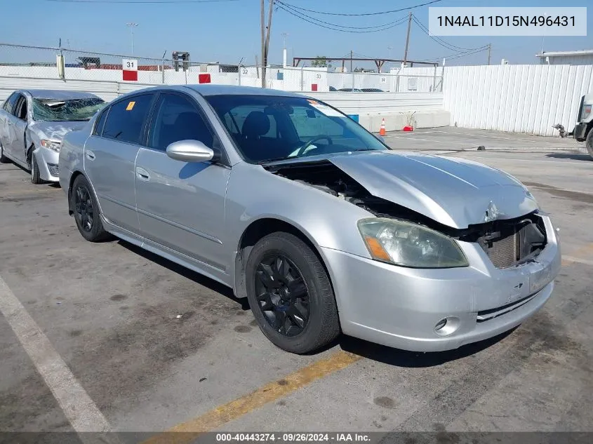 2005 Nissan Altima 2.5 S VIN: 1N4AL11D15N496431 Lot: 40443274