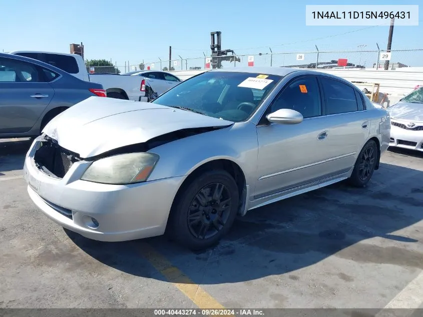 2005 Nissan Altima 2.5 S VIN: 1N4AL11D15N496431 Lot: 40443274