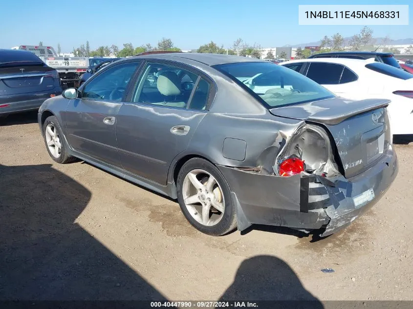 2005 Nissan Altima 3.5 Se VIN: 1N4BL11E45N468331 Lot: 40447990