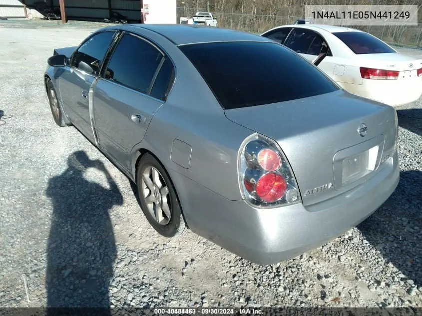 2005 Nissan Altima 2.5 S VIN: 1N4AL11E05N441249 Lot: 40484463