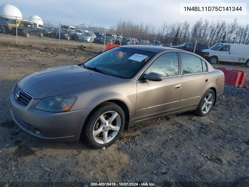 2005 Nissan Altima 3.5 Se VIN: 1N4BL11D75C141344 Lot: 40519419