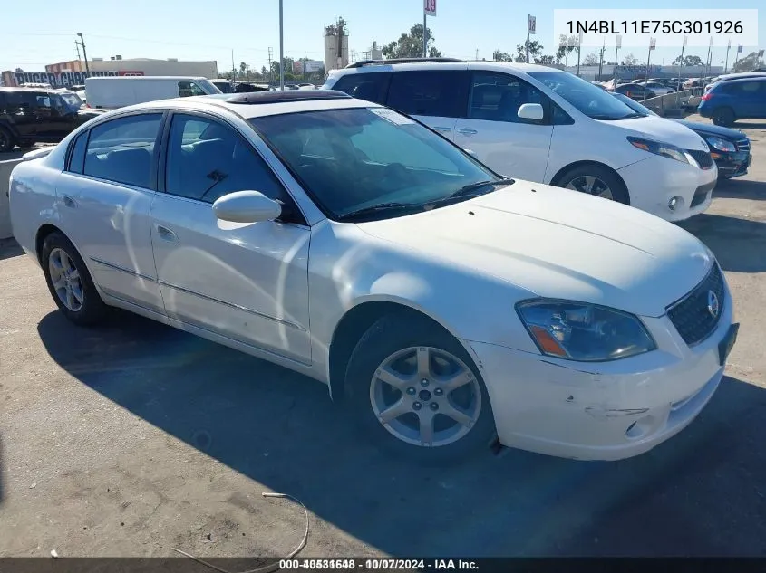 2005 Nissan Altima 3.5 Sl VIN: 1N4BL11E75C301926 Lot: 40531648