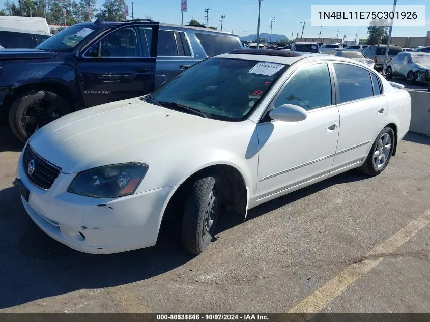 2005 Nissan Altima 3.5 Sl VIN: 1N4BL11E75C301926 Lot: 40531648