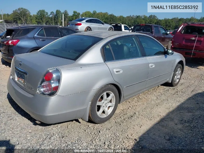 2005 Nissan Altima 2.5 S VIN: 1N4AL11E85C285392 Lot: 40542691