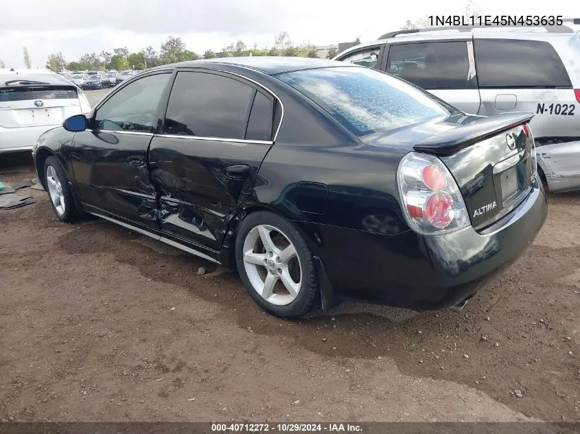 2005 Nissan Altima 3.5 Se VIN: 1N4BL11E45N453635 Lot: 40712272