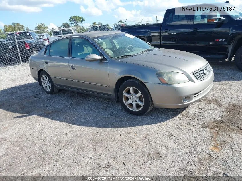 2005 Nissan Altima 2.5 S VIN: 1N4AL11D75C176137 Lot: 40720175