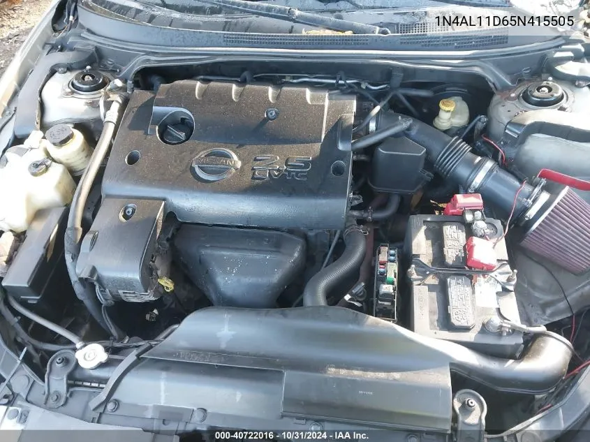 1N4AL11D65N415505 2005 Nissan Altima 2.5 S