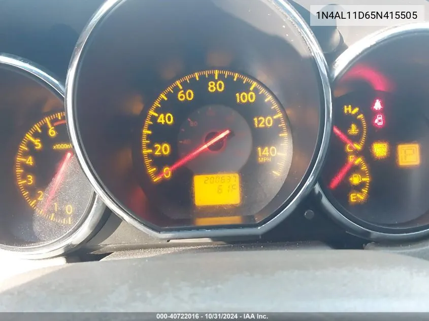 1N4AL11D65N415505 2005 Nissan Altima 2.5 S