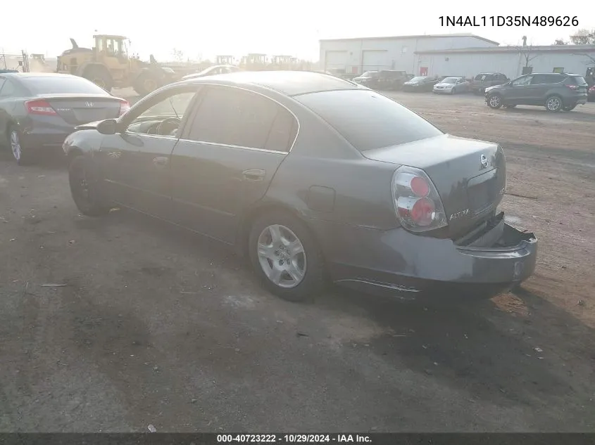 2005 Nissan Altima 2.5 S VIN: 1N4AL11D35N489626 Lot: 40723222