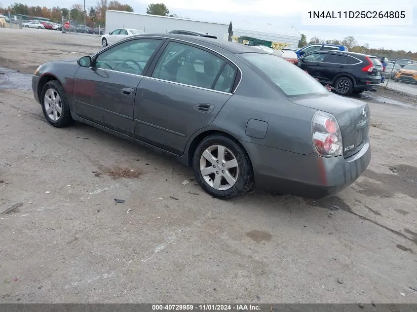 2005 Nissan Altima 2.5 S VIN: 1N4AL11D25C264805 Lot: 40729959