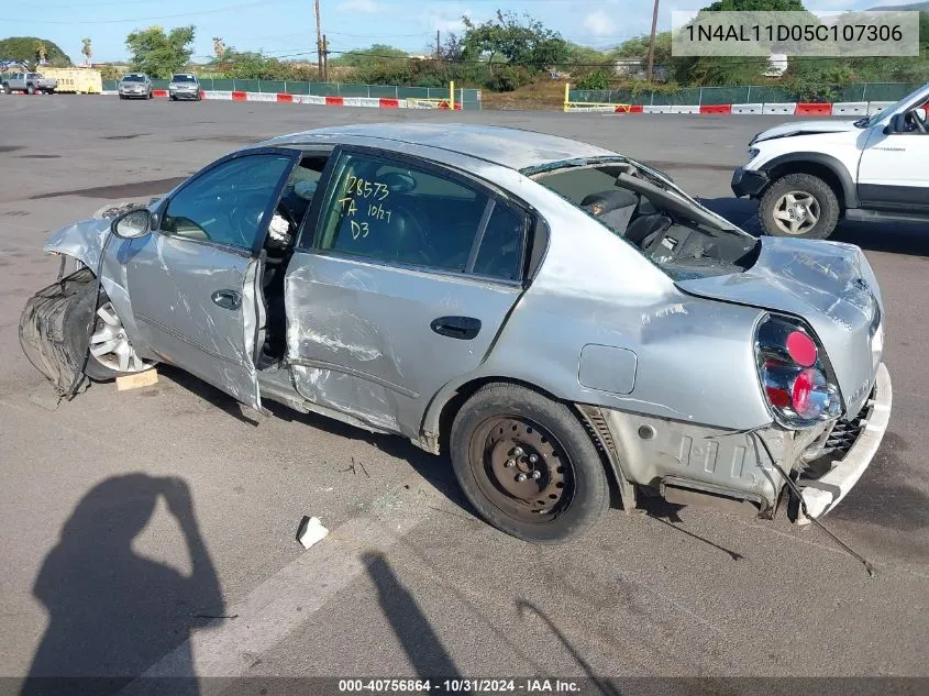 2005 Nissan Altima 2.5 S VIN: 1N4AL11D05C107306 Lot: 40756864