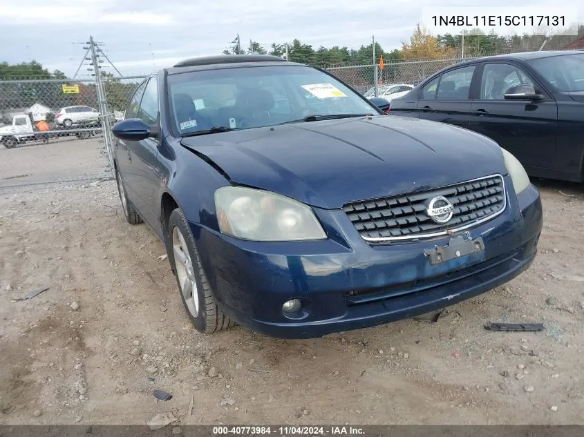 2005 Nissan Altima 3.5 Se VIN: 1N4BL11E15C117131 Lot: 40773984