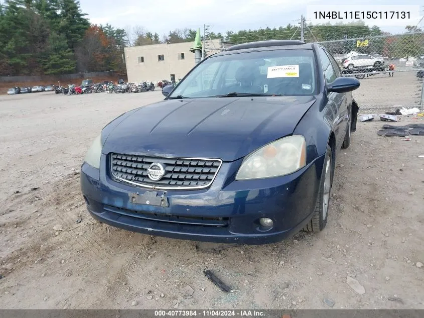 2005 Nissan Altima 3.5 Se VIN: 1N4BL11E15C117131 Lot: 40773984