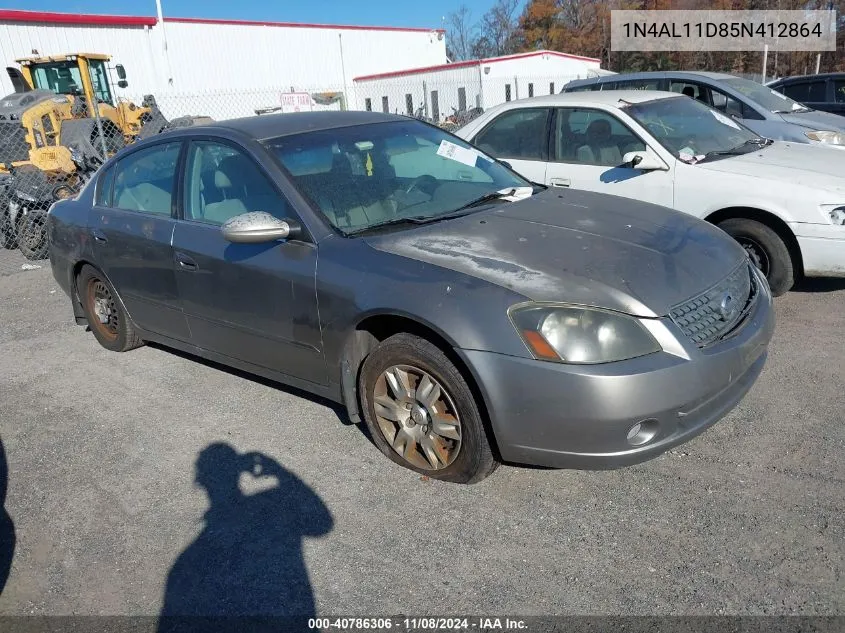 2005 Nissan Altima 2.5 S VIN: 1N4AL11D85N412864 Lot: 40786306