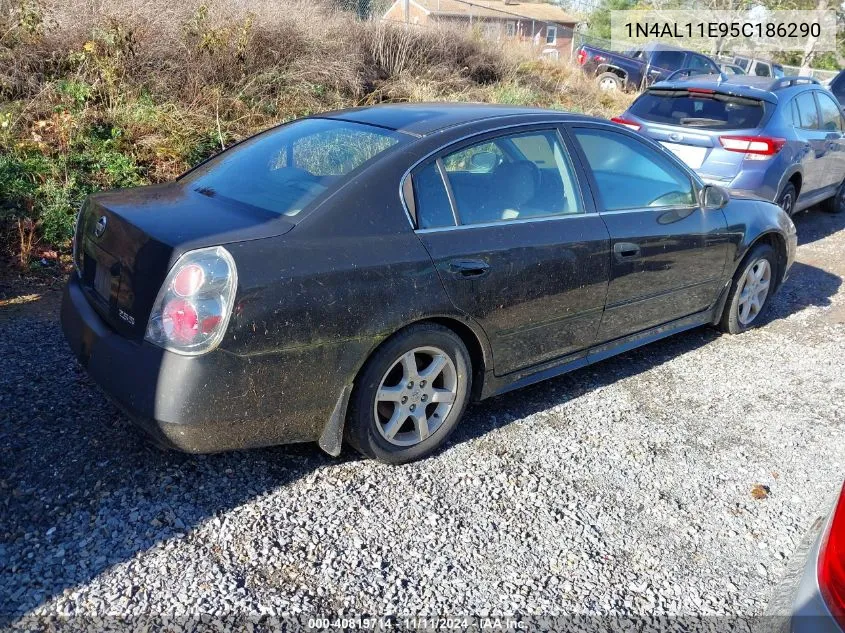 2005 Nissan Altima 2.5 S VIN: 1N4AL11E95C186290 Lot: 40819714