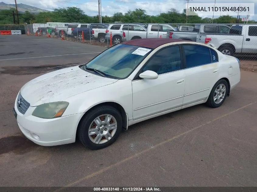 2005 Nissan Altima 2.5 S VIN: 1N4AL11D15N484361 Lot: 40833140