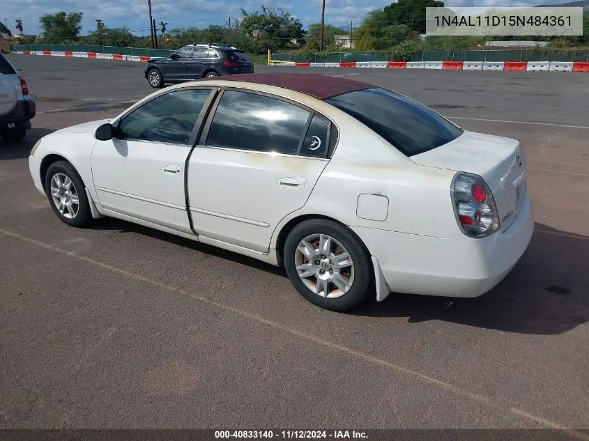 2005 Nissan Altima 2.5 S VIN: 1N4AL11D15N484361 Lot: 40833140