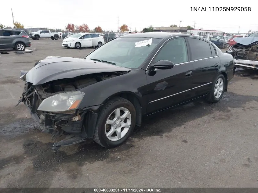 1N4AL11D25N929058 2005 Nissan Altima 2.5 S