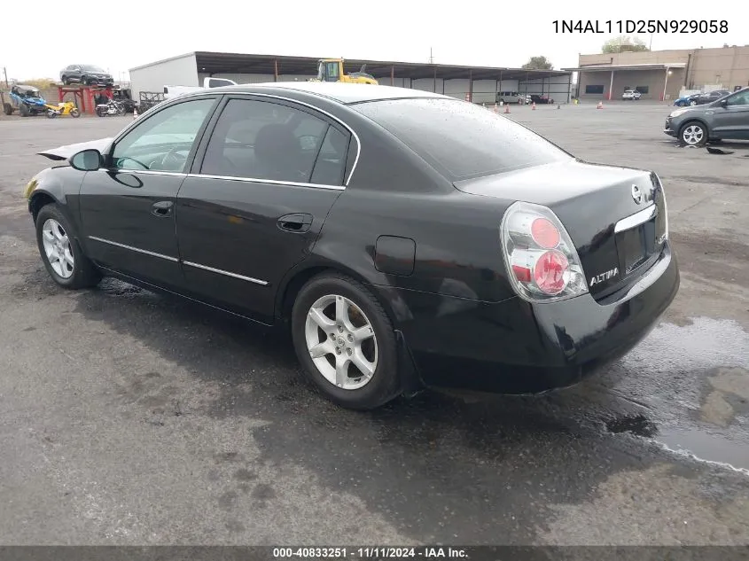 1N4AL11D25N929058 2005 Nissan Altima 2.5 S