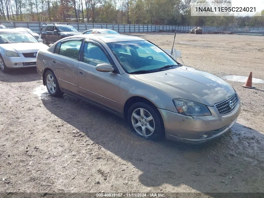 2005 Nissan Altima 2.5 S VIN: 1N4AL11E95C224021 Lot: 40839107