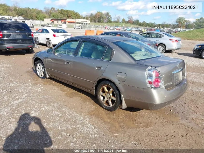 2005 Nissan Altima 2.5 S VIN: 1N4AL11E95C224021 Lot: 40839107