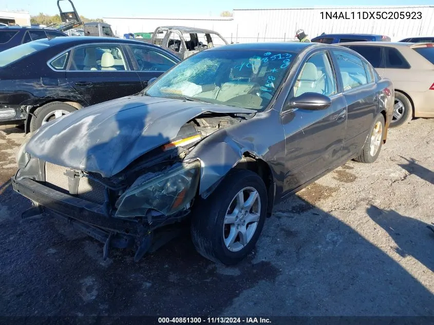 2005 Nissan Altima 2.5 S VIN: 1N4AL11DX5C205923 Lot: 40851300