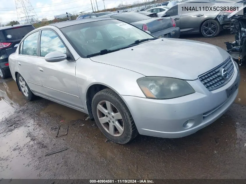 2005 Nissan Altima 2.5 S VIN: 1N4AL11DX5C383881 Lot: 40904581