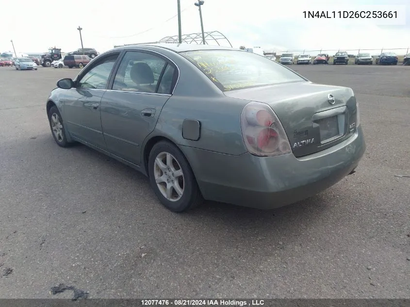 2006 Nissan Altima S/Sl VIN: 1N4AL11D26C253661 Lot: 12077476