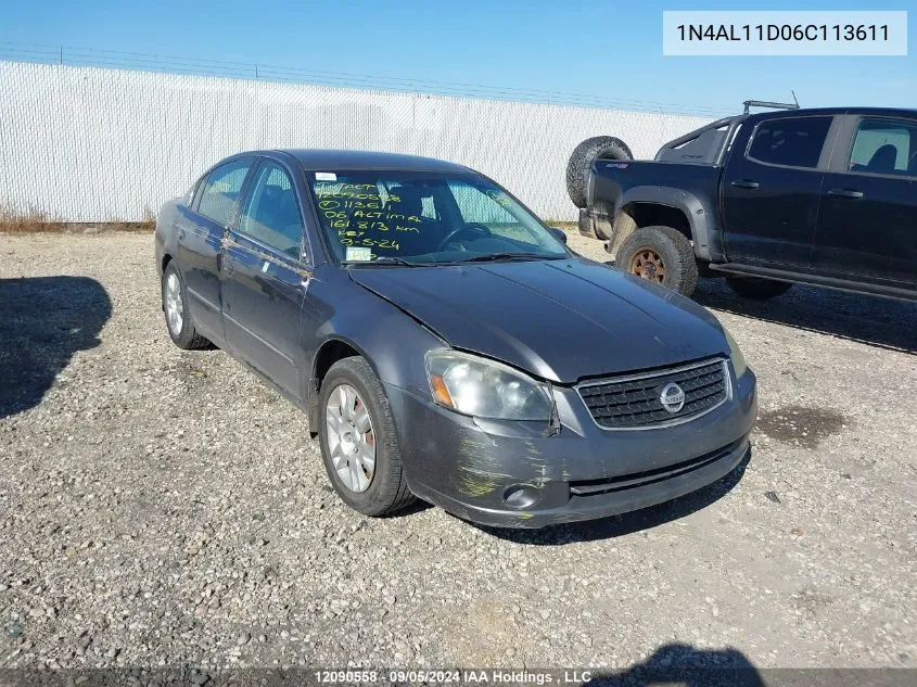 2006 Nissan Altima VIN: 1N4AL11D06C113611 Lot: 12090558