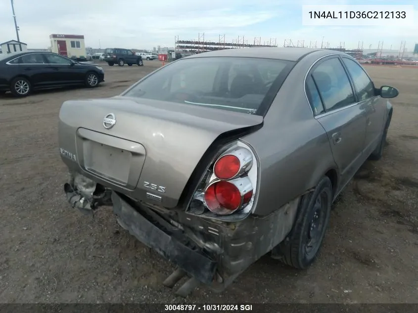 2006 Nissan Altima S/Sl VIN: 1N4AL11D36C212133 Lot: 30048797