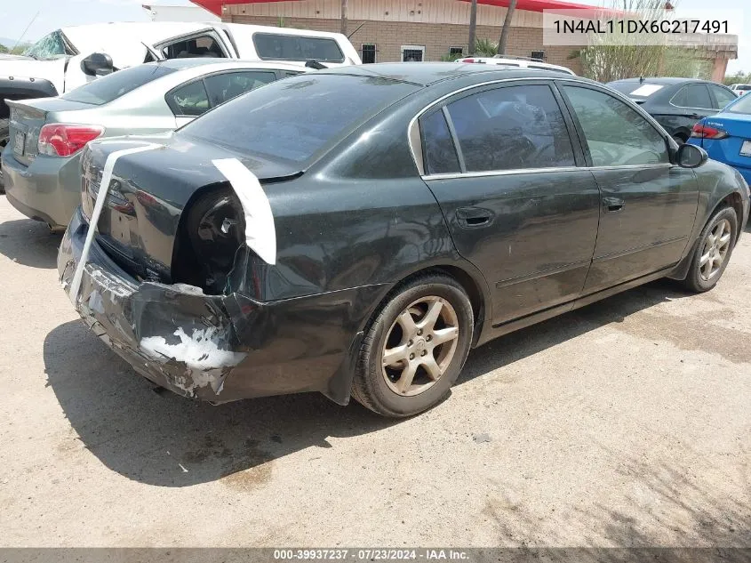 2006 Nissan Altima 2.5 S VIN: 1N4AL11DX6C217491 Lot: 39937237