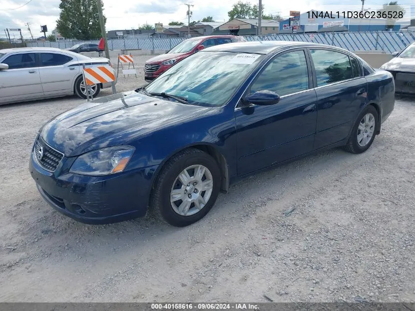 2006 Nissan Altima 2.5 S VIN: 1N4AL11D36C236528 Lot: 40158616