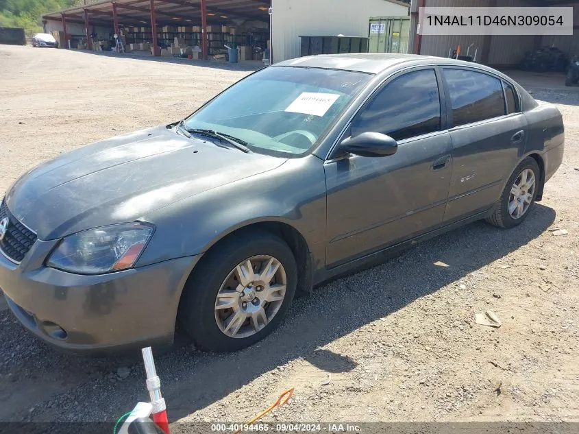 2006 Nissan Altima 2.5 S VIN: 1N4AL11D46N309054 Lot: 40194465