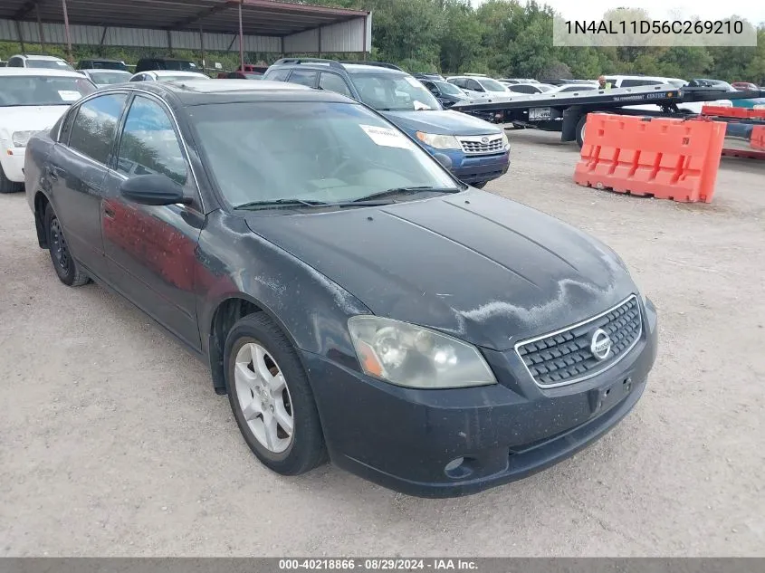 2006 Nissan Altima 2.5 S VIN: 1N4AL11D56C269210 Lot: 40218866