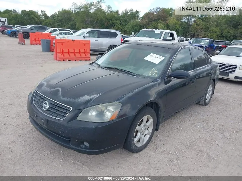 2006 Nissan Altima 2.5 S VIN: 1N4AL11D56C269210 Lot: 40218866